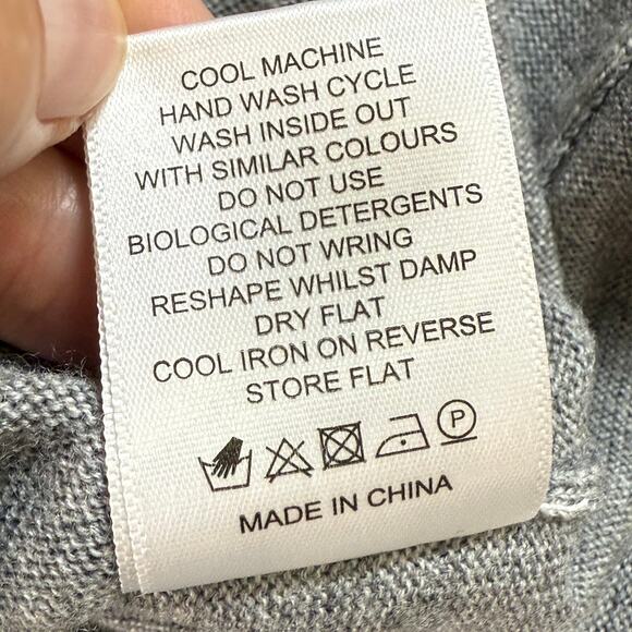 The Fold Allerton Dress Size L 100% Merino Wool Sophisticated Designer Essential - Picture 9 of 16